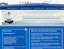 Tablet Screenshot of ergonoflex.com